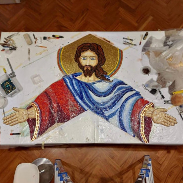 Religiöse Kunstwerke CosenzaS.G.Battista-DioPadre2